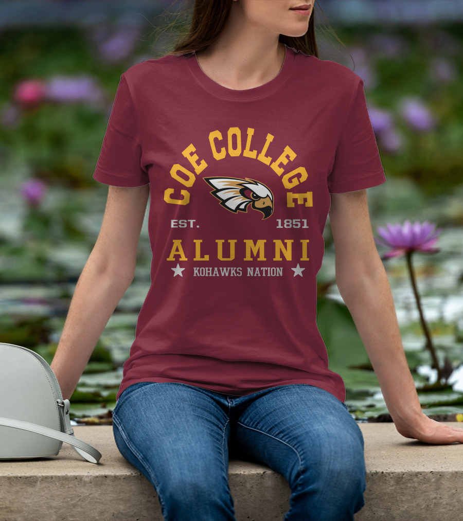 Coe College Est. 1851 Alumni Kohawks Nation T-Shirt