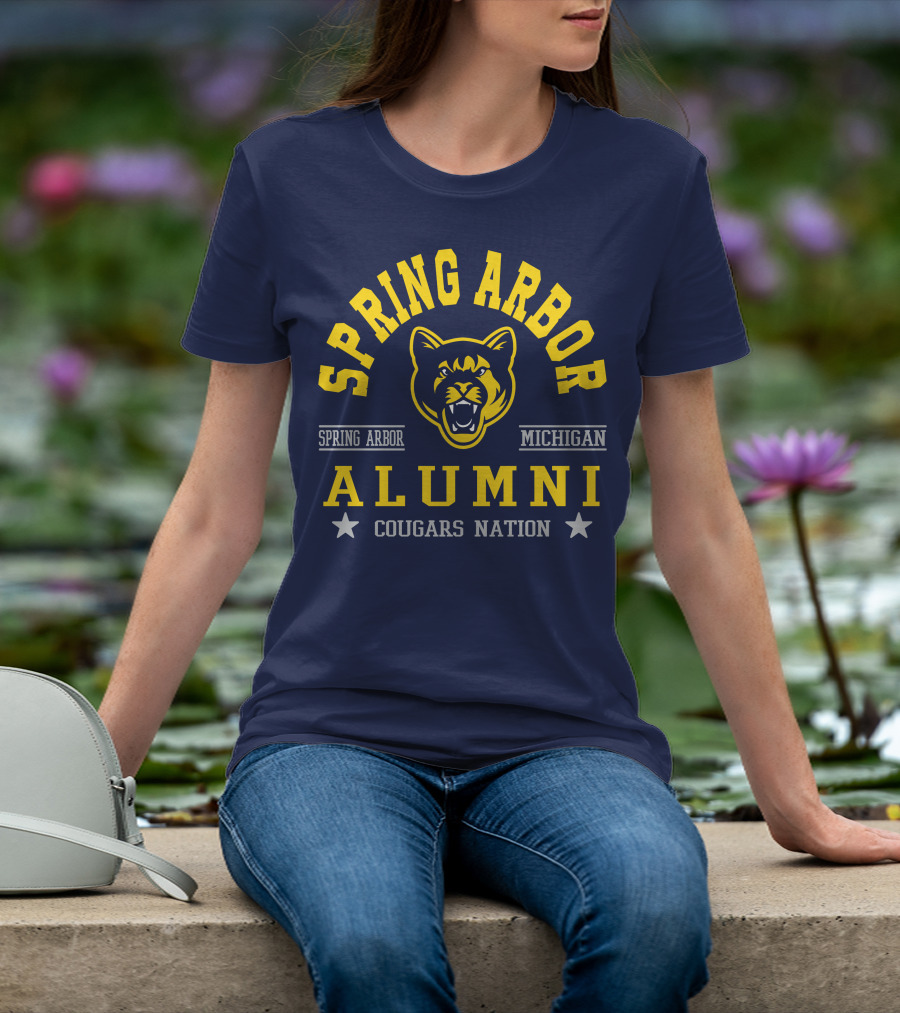 Spring Arbor Michigan Alumni Cougars Nation T-Shirt