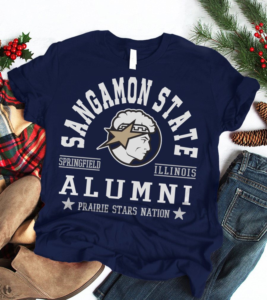 Sangamon State Springfield Illinois Alumni Prairie Stars Nation T-Shirt