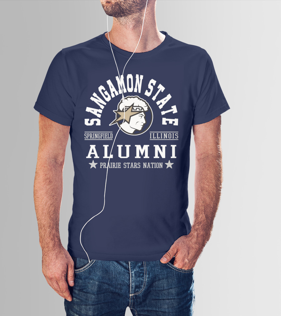 Sangamon State Springfield Illinois Alumni Prairie Stars Nation T-Shirt