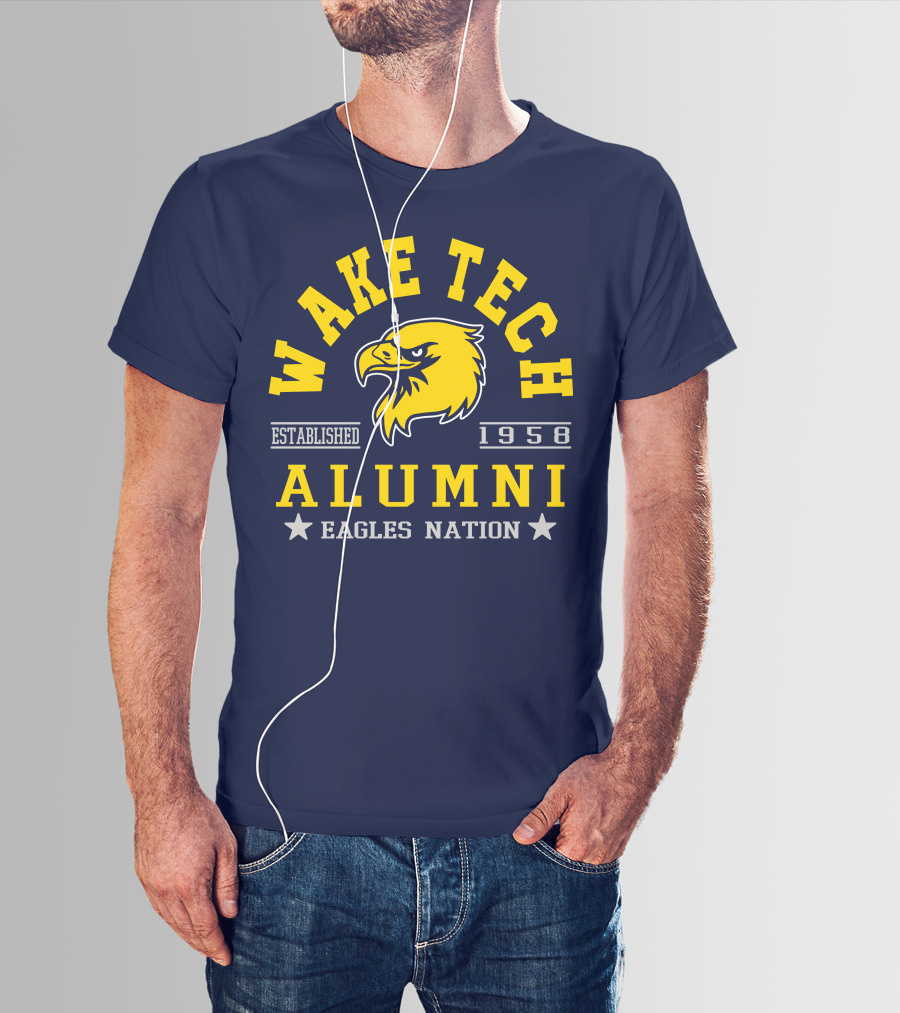 Wake Tech Alumni Eagles Nation Established 1958 T-Shirt