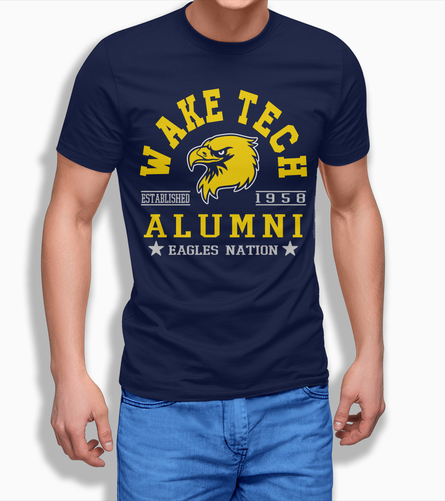 Wake Tech Alumni Eagles Nation Established 1958 T-Shirt