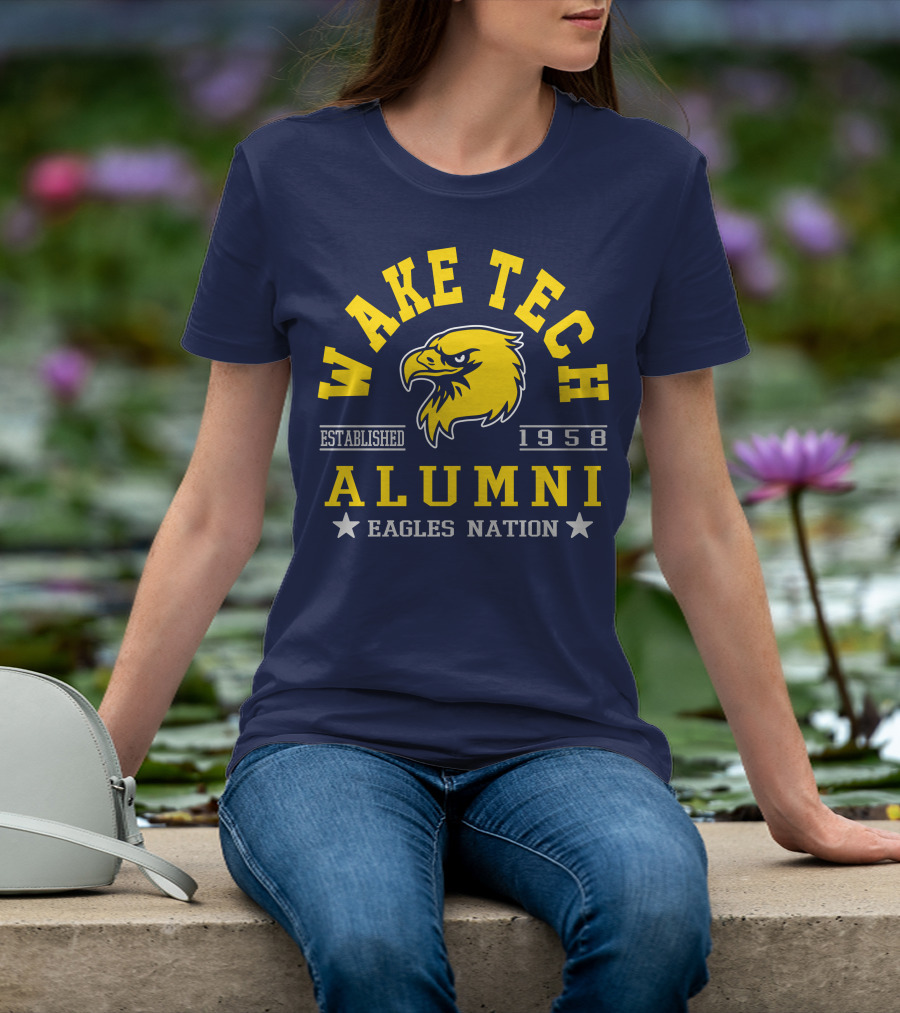 Wake Tech Alumni Eagles Nation Established 1958 T-Shirt
