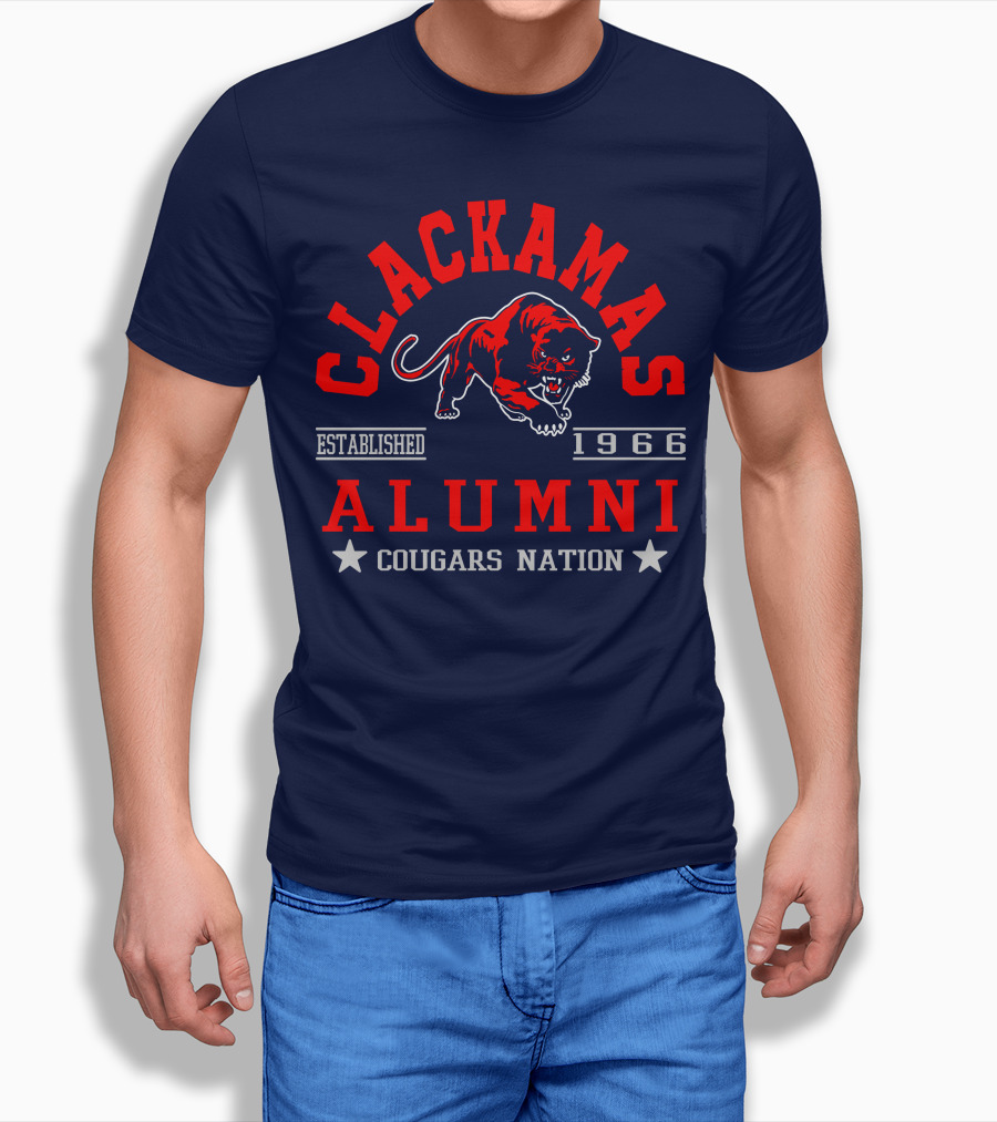 Clackamas Alumni Established 1966 Cougars Nation T-Shirt