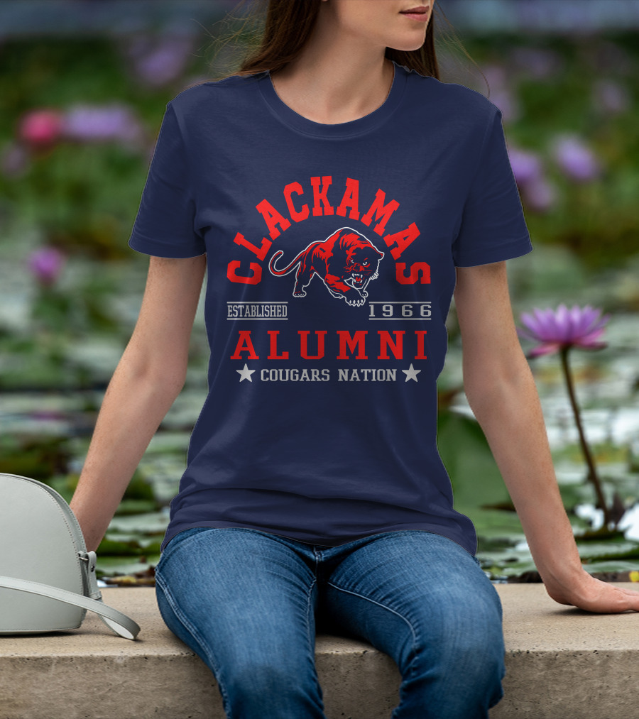 Clackamas Alumni Established 1966 Cougars Nation T-Shirt