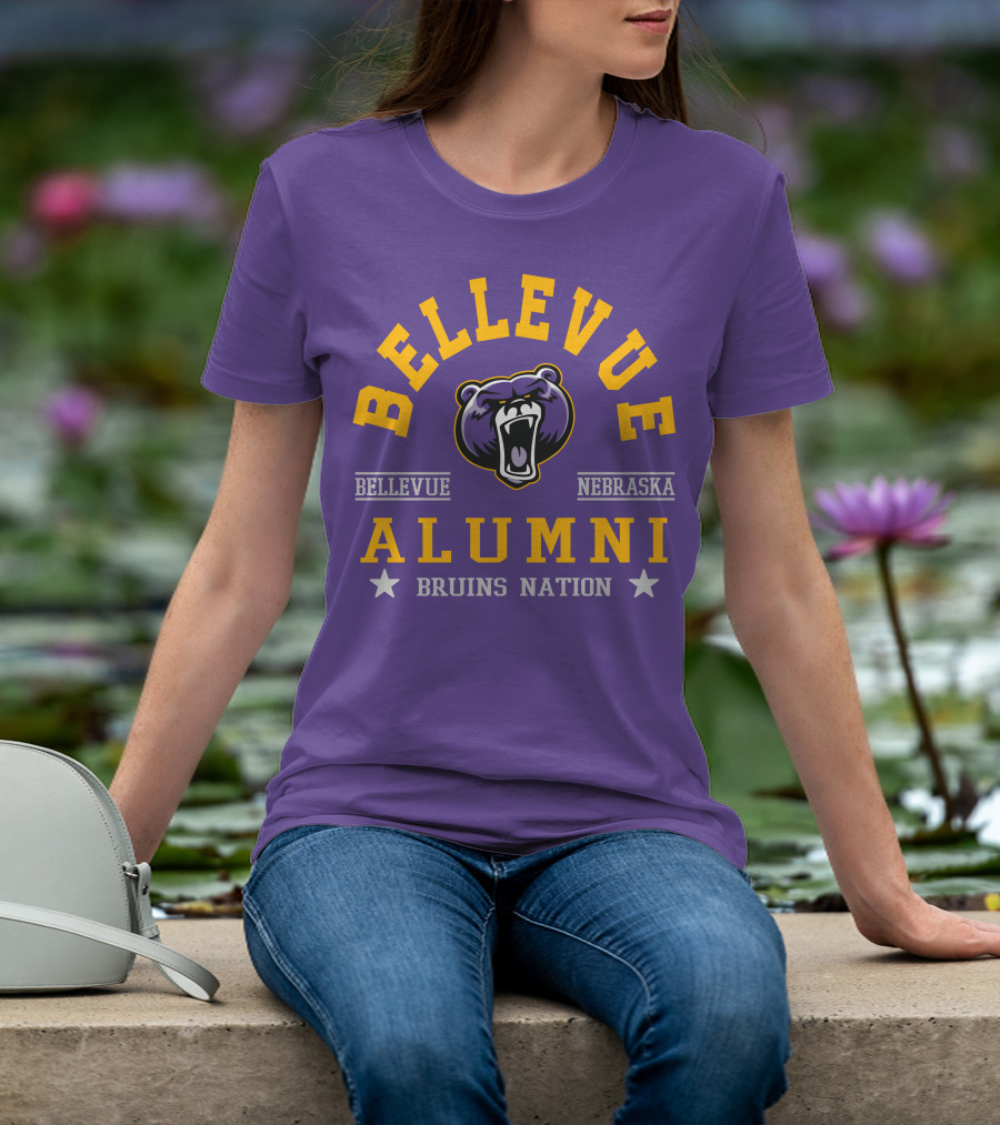 Bellevue Nebraska Alumni Bruins Nation Bear T-Shirt