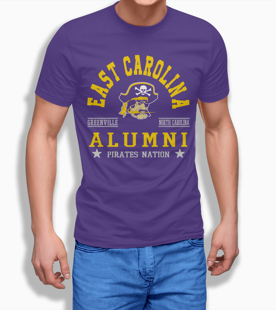 East Carolina Alumni Pirates Nation Greenville North Carolina T-Shirt