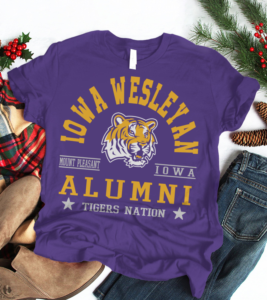 Iowa Wesleyan Alumni Tigers Nation Mount Pleasant Iowa T-Shirt