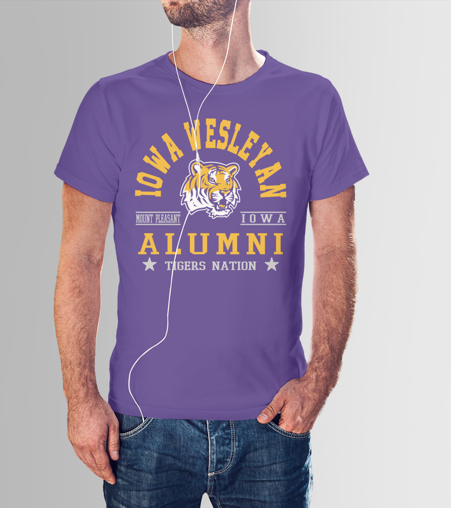 Iowa Wesleyan Alumni Tigers Nation Mount Pleasant Iowa T-Shirt