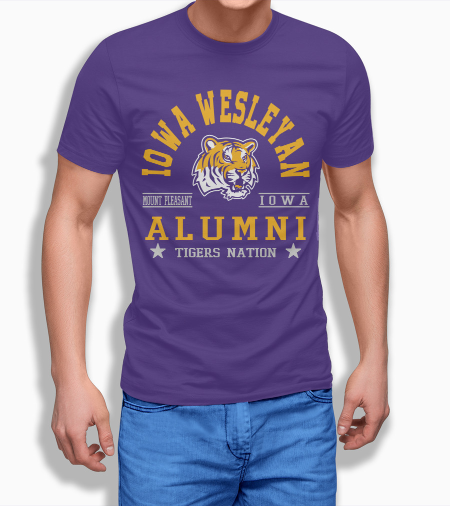 Iowa Wesleyan Alumni Tigers Nation Mount Pleasant Iowa T-Shirt