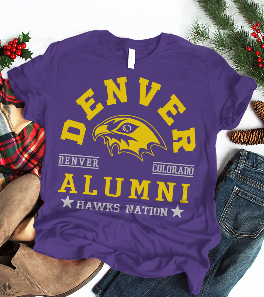 Denver Colorado Alumni Hawks Nation T-Shirt
