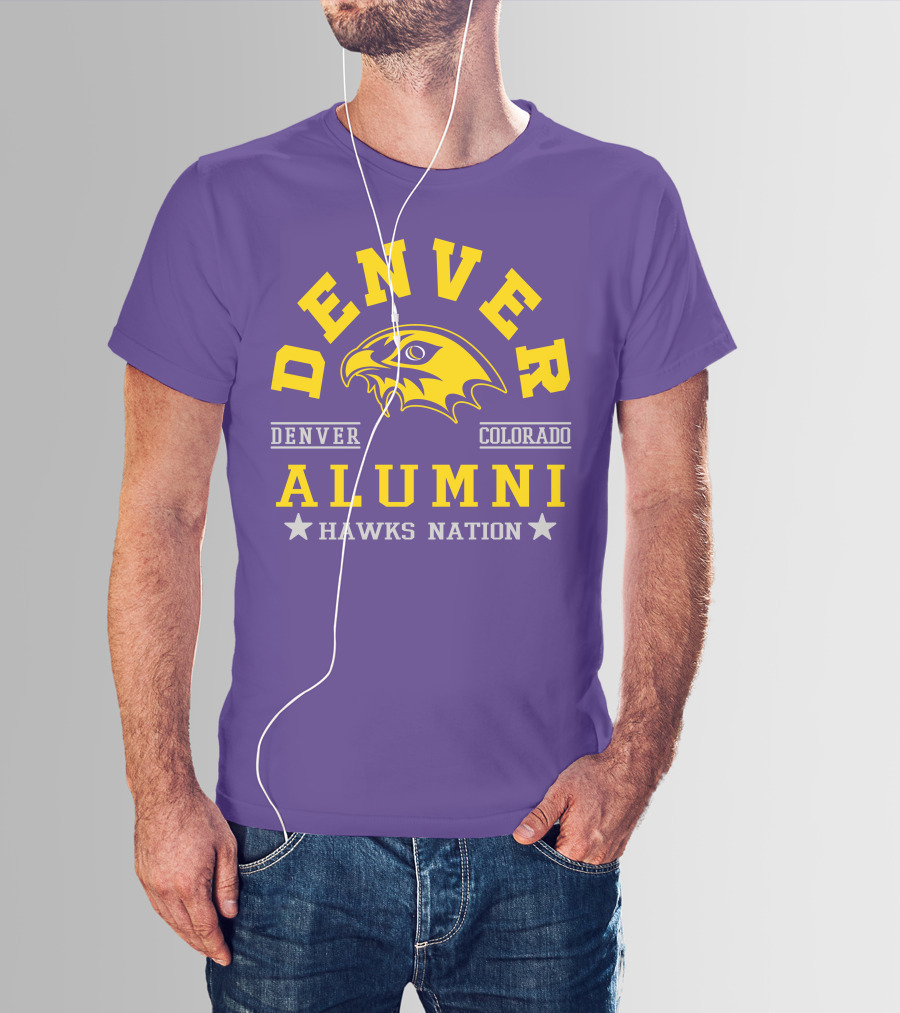 Denver Colorado Alumni Hawks Nation T-Shirt
