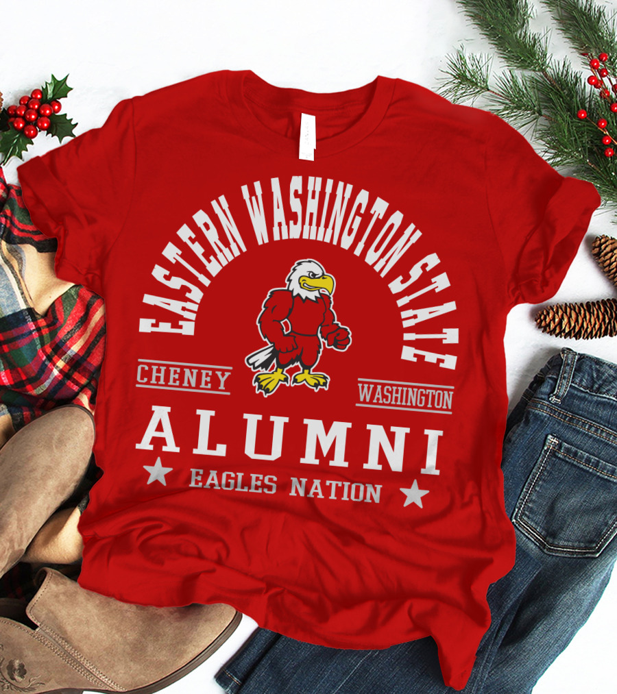 Eastern Washington State Cheney Alumni Eagles Nation T-Shirt