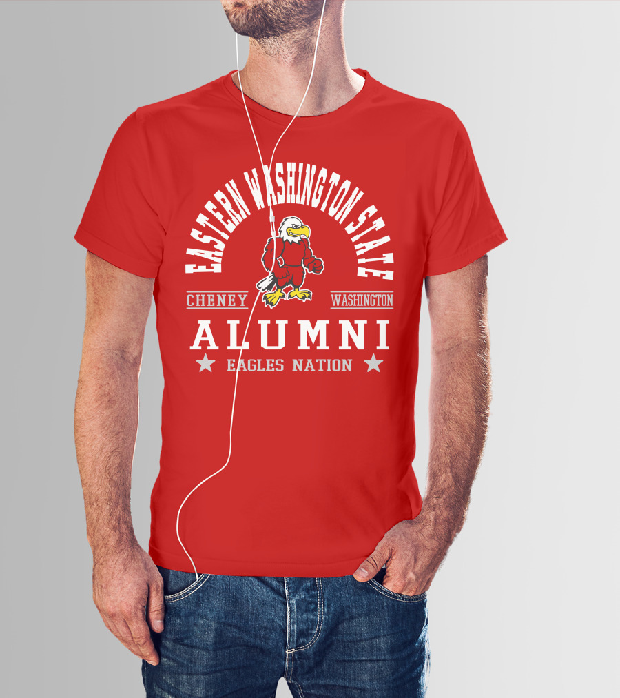 Eastern Washington State Cheney Alumni Eagles Nation T-Shirt