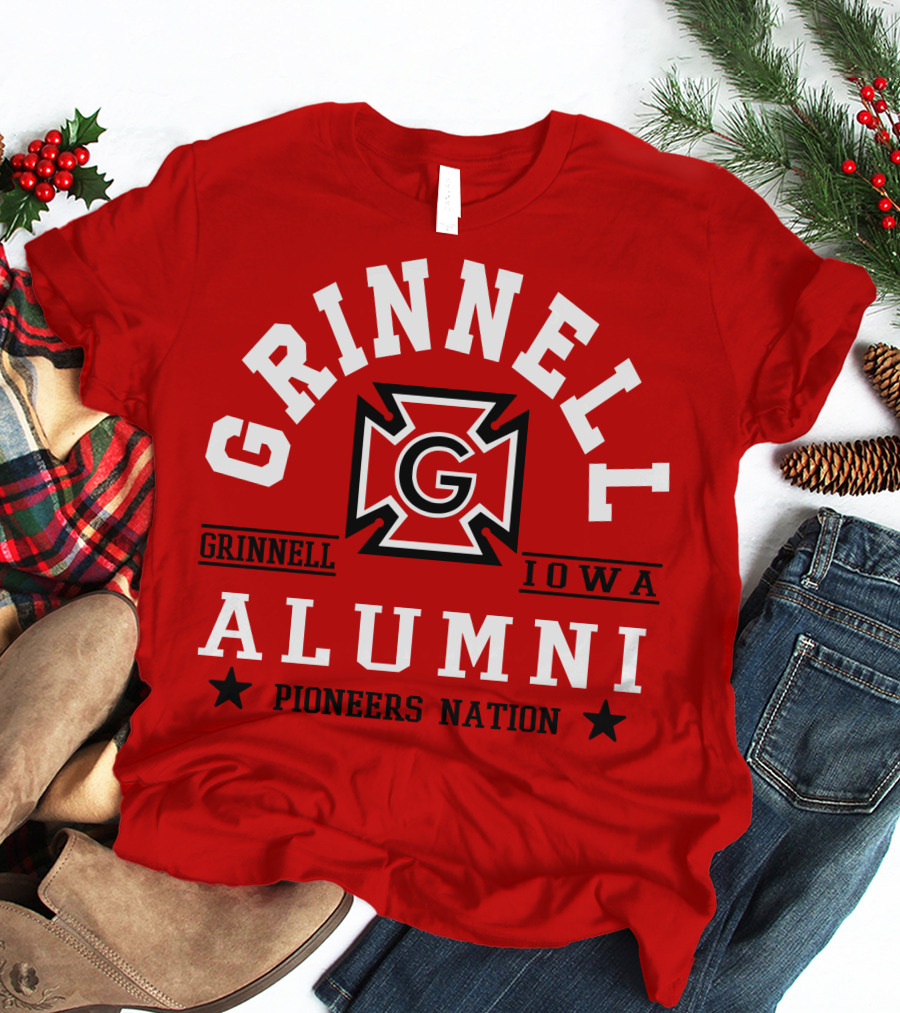 Grinnell Iowa Alumni Pioneers Nation T-Shirt