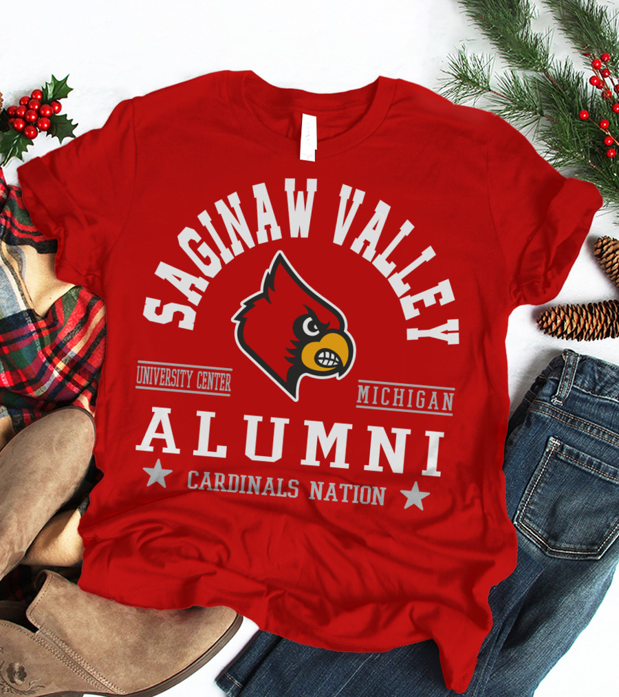 Saginaw Valley Alumni Cardinals Nation University Center Michigan T-Shirt