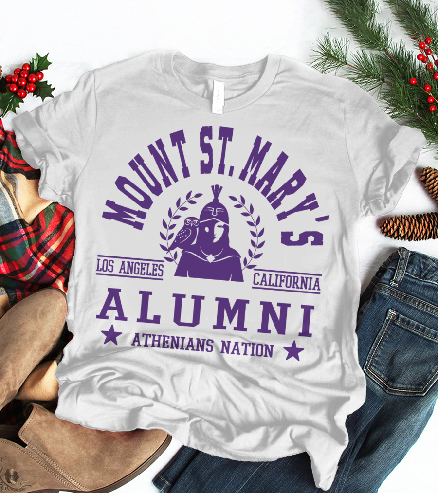 Mount St. Mary's Alumni Athenians Nation Los Angeles California T-Shirt