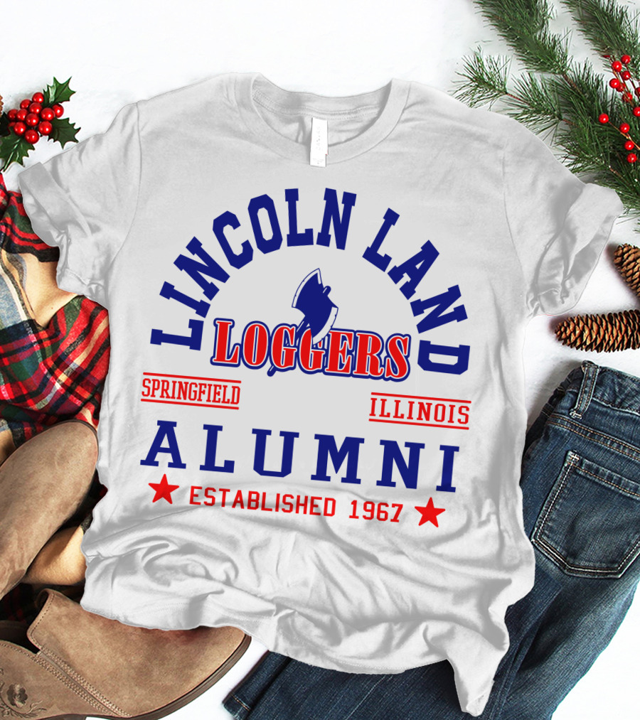 Lincoln Land Loggers Alumni Springfield Illinois Established 1967 T-Shirt