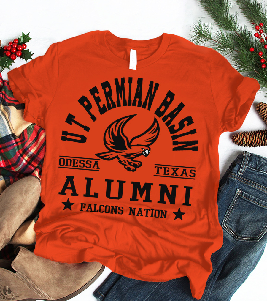 UT Permian Basin Alumni Falcons Nation Odessa Texas T-Shirt