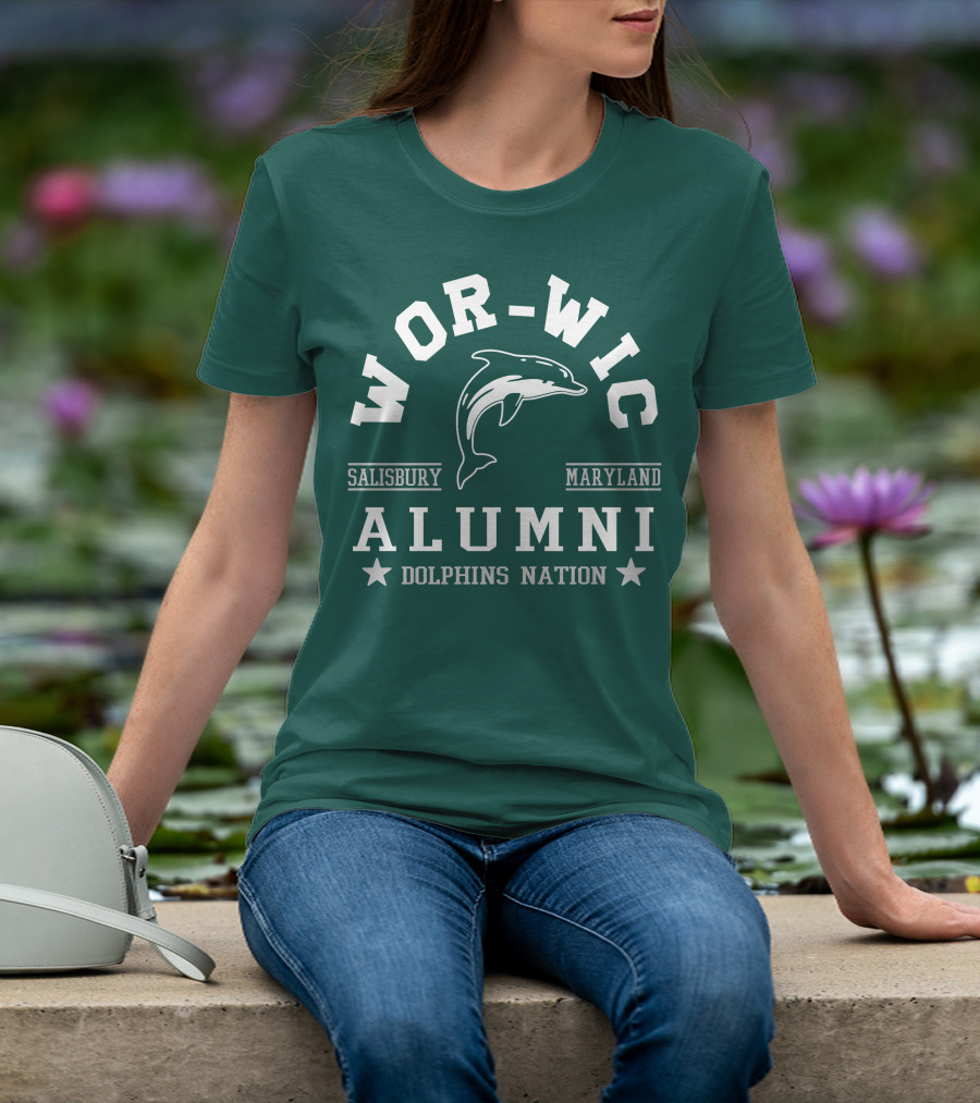 Wor-Wic Alumni Dolphins Nation Salisbury Maryland T-Shirt