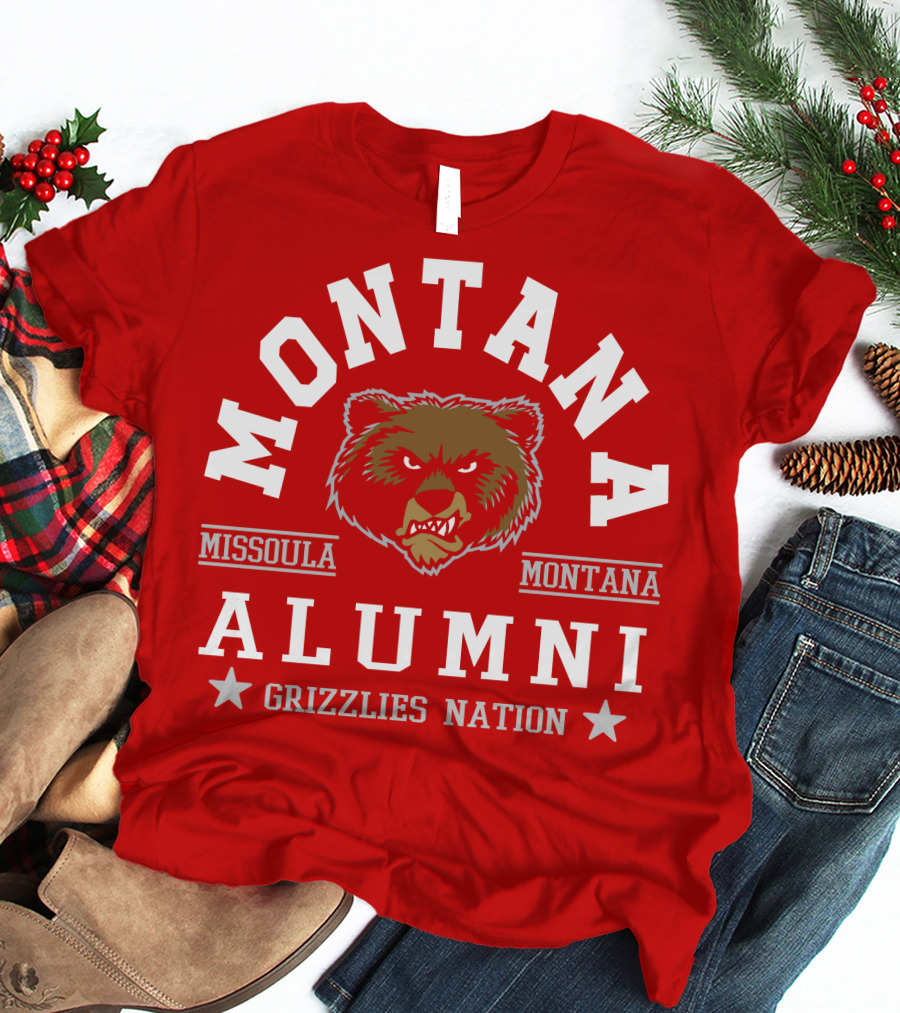 Montana Alumni Missoula Grizzlies Nation Bear T-Shirt