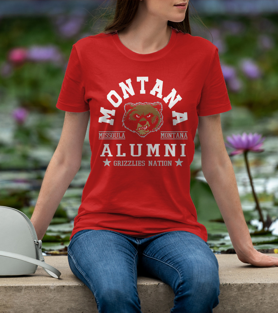 Montana Alumni Missoula Grizzlies Nation Bear T-Shirt