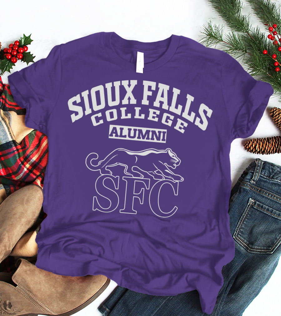 Sioux Falls College Alumni SFC Panther Purple T-Shirt