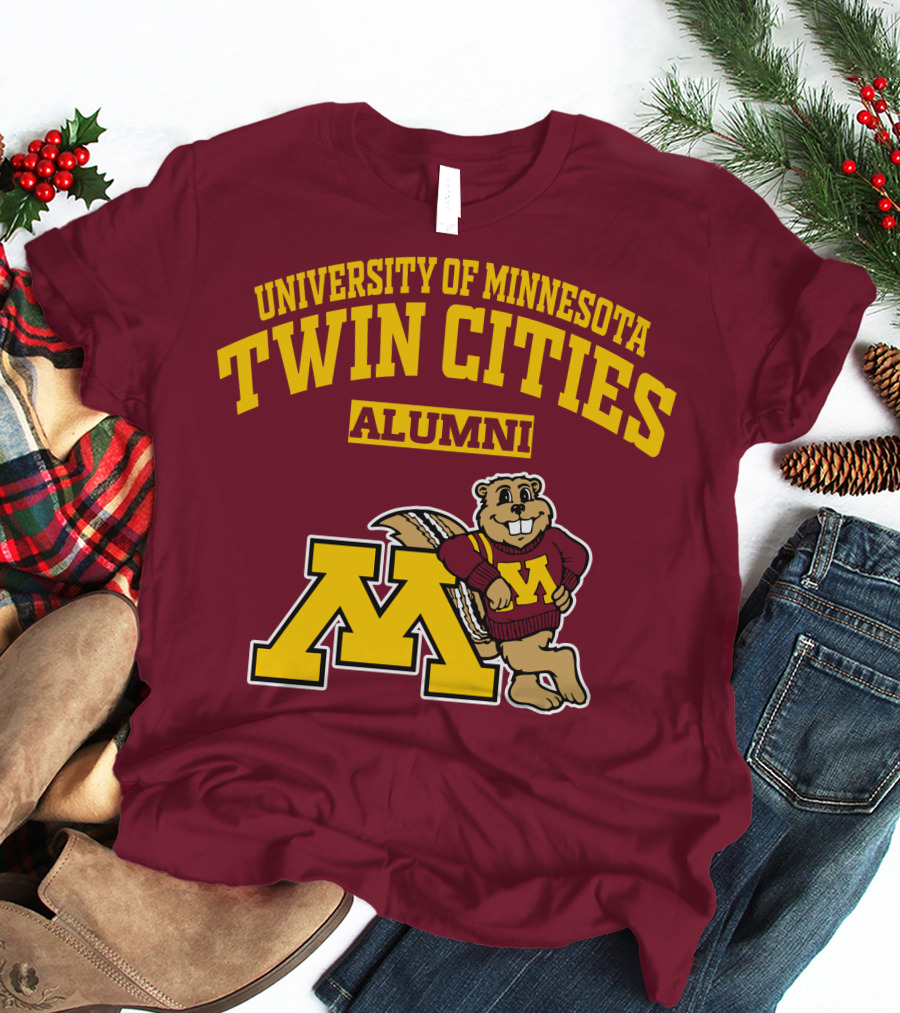 University Of Minnesota Twin Cities Alumni Goldy Gopher M T-Shirt