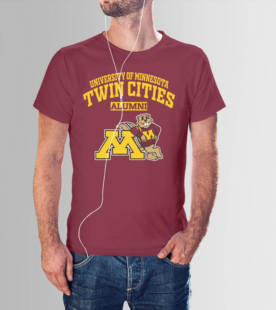 University Of Minnesota Twin Cities Alumni Goldy Gopher M T-Shirt