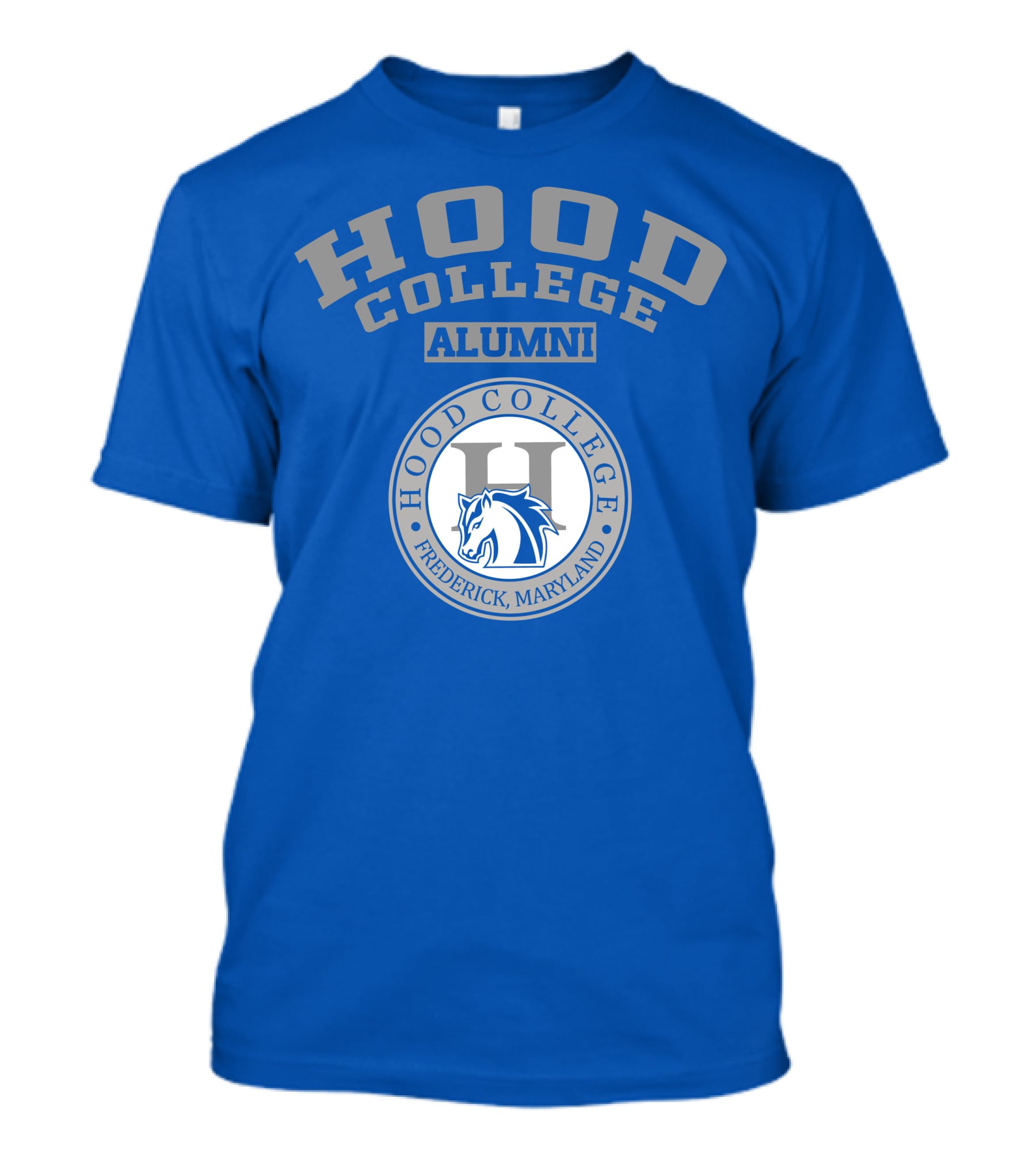 Hood College Alumni Frederick Maryland Logo Horse Emblem T-Shirt