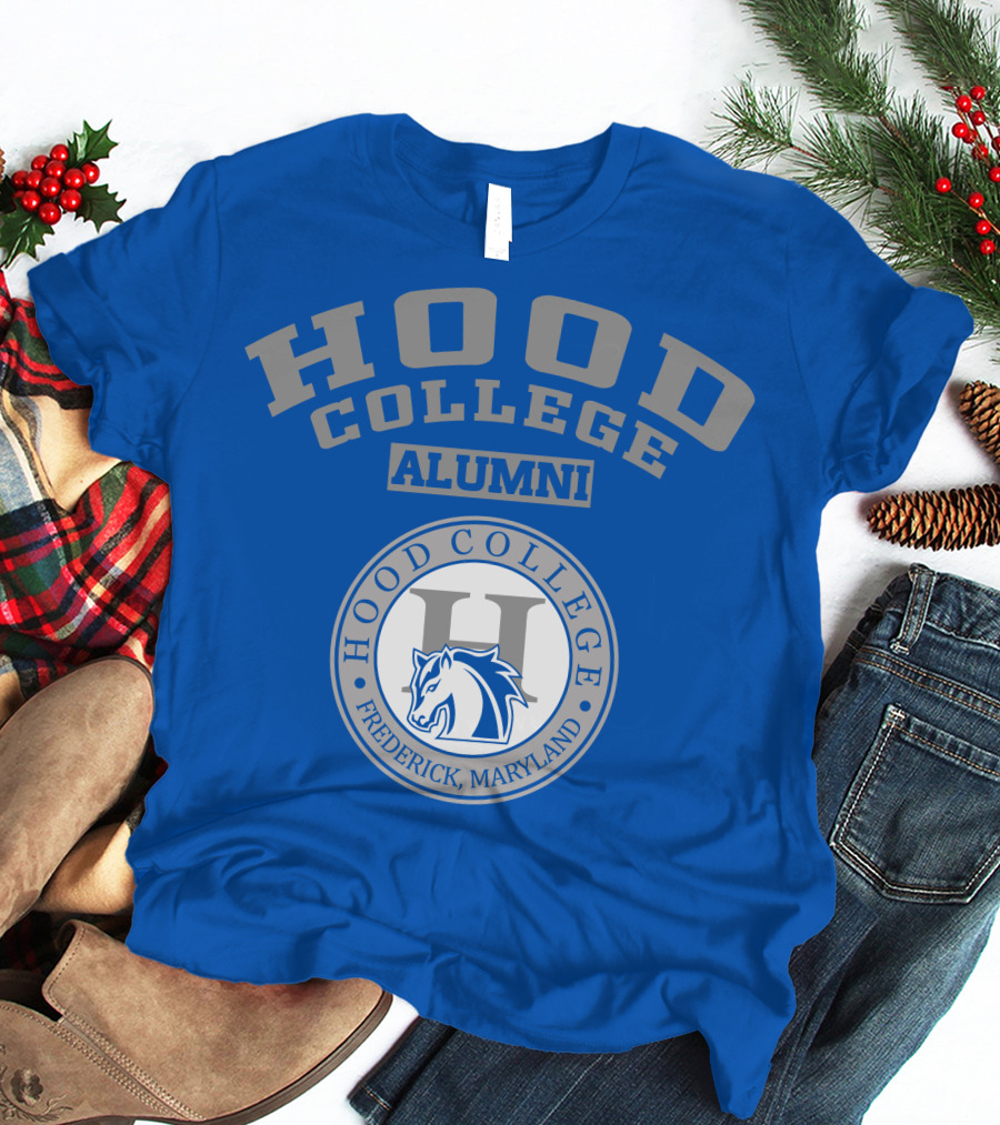 Hood College Alumni Frederick Maryland Logo Horse Emblem T-Shirt
