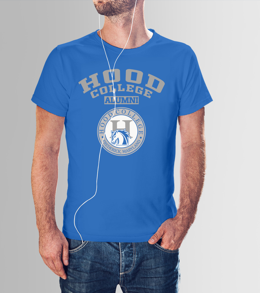 Hood College Alumni Frederick Maryland Logo Horse Emblem T-Shirt