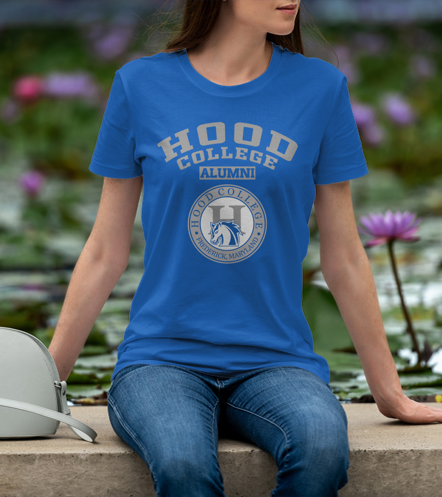 Hood College Alumni Frederick Maryland Logo Horse Emblem T-Shirt