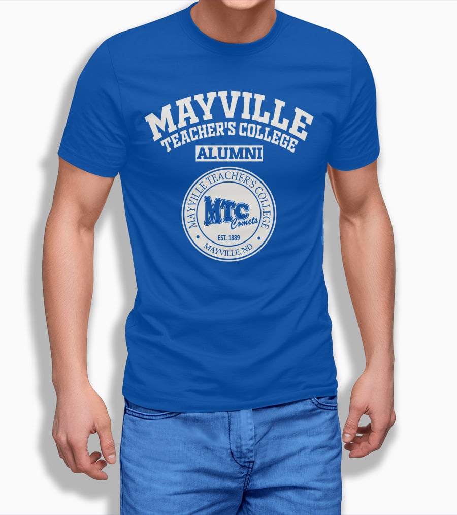 Mayville Teacher's College Alumni MTC Comets Est. 1889 Mayville ND T-Shirt