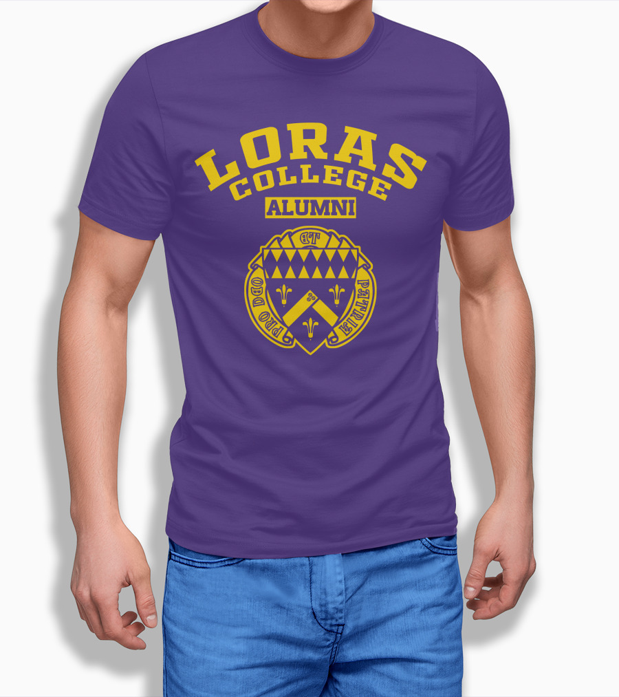 Loras College Alumni Pro Deo Et Patria Crest T-Shirt