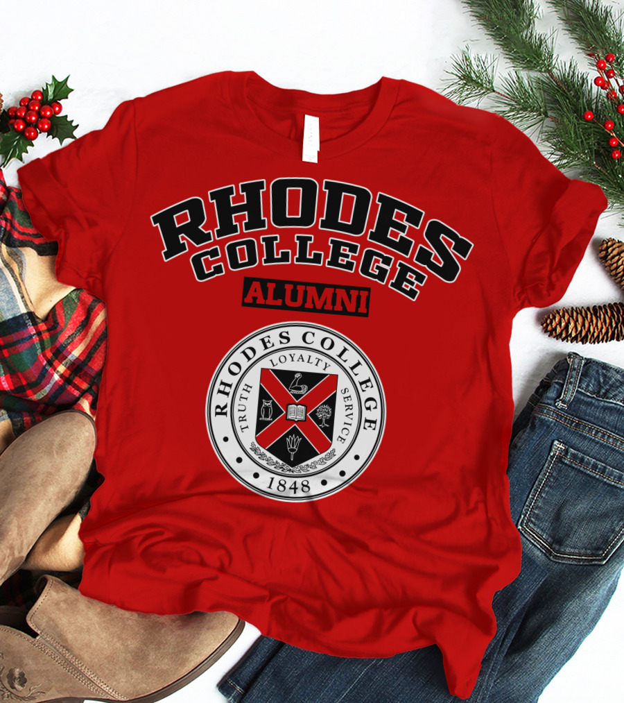 Rhodes College Alumni Truth Loyalty Service 1848 Seal T-Shirt