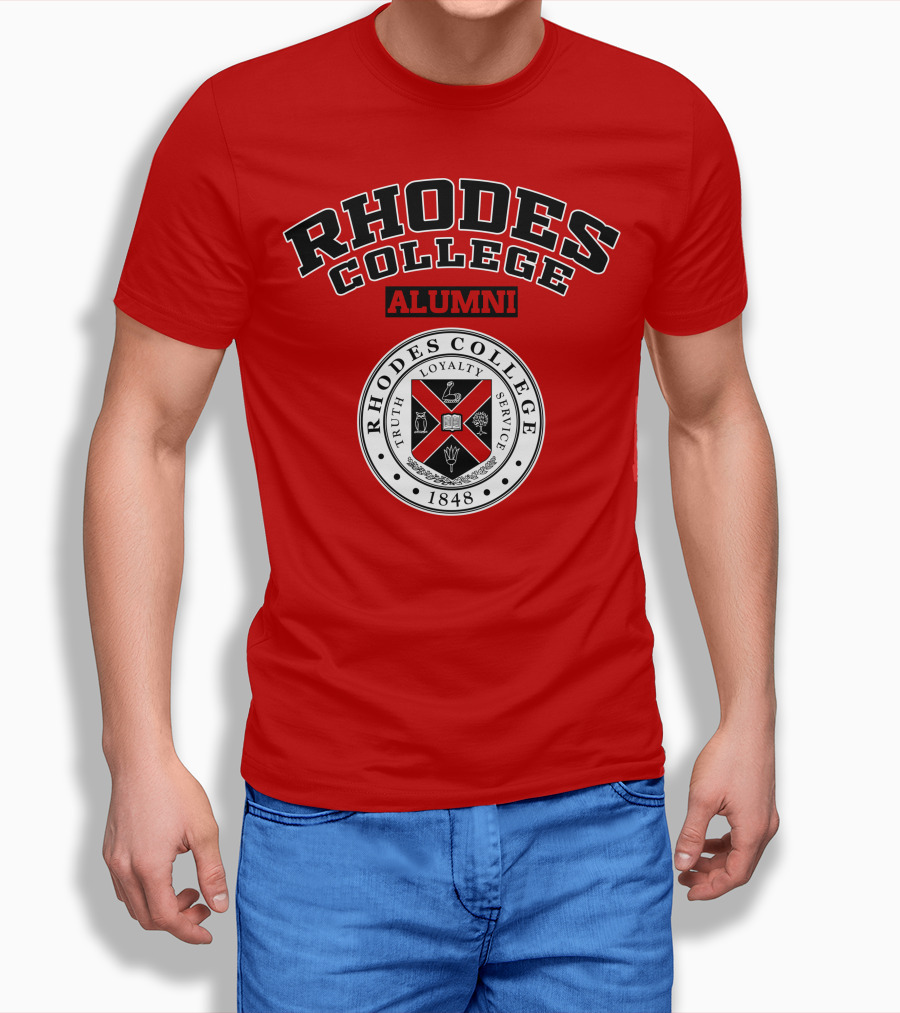 Rhodes College Alumni Truth Loyalty Service 1848 Seal T-Shirt