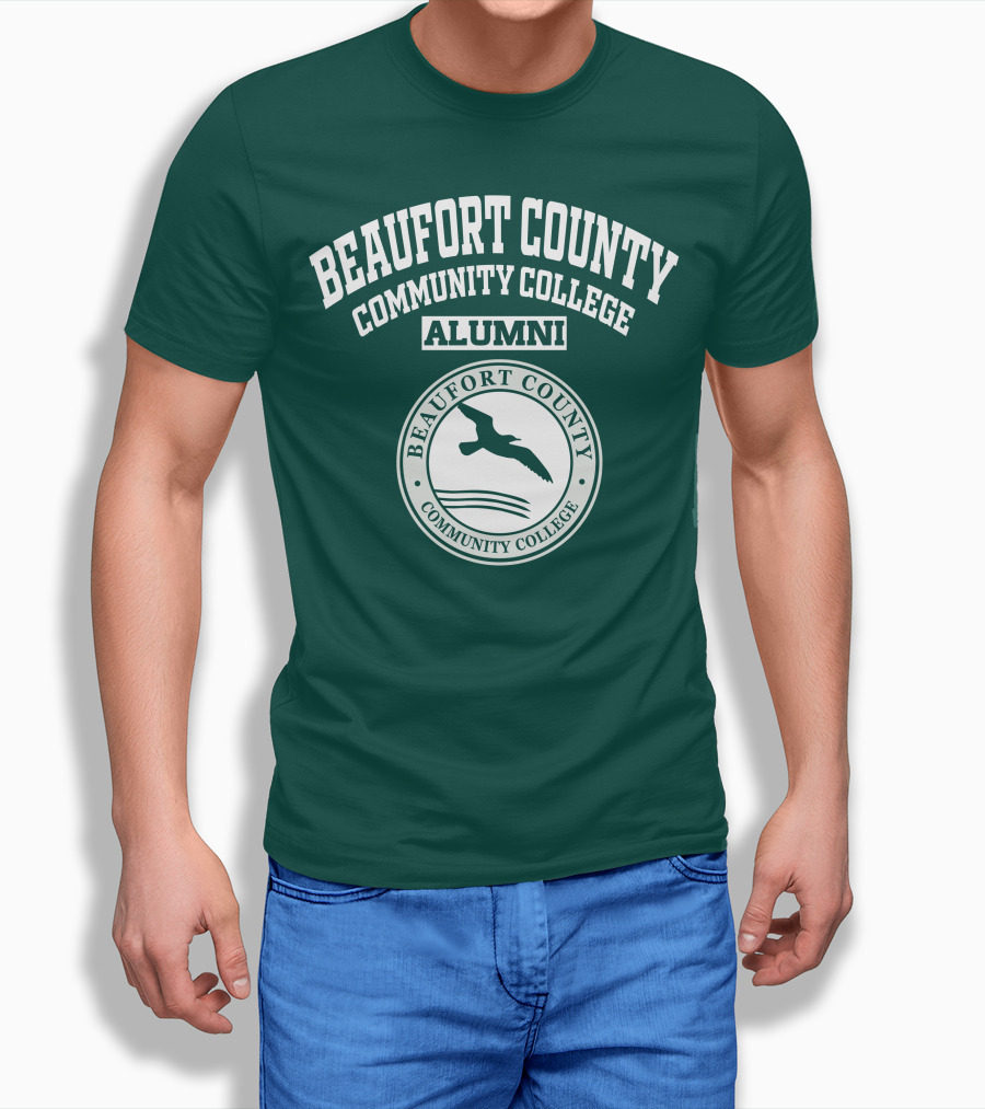 Beaufort County Community College Alumni Seal with Bird and Waves T-Shirt