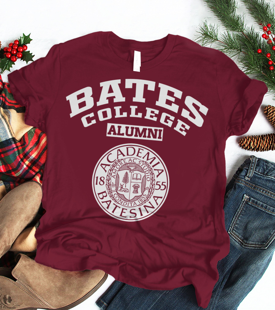 Bates College Alumni Academia Batesina 1855 T-Shirt
