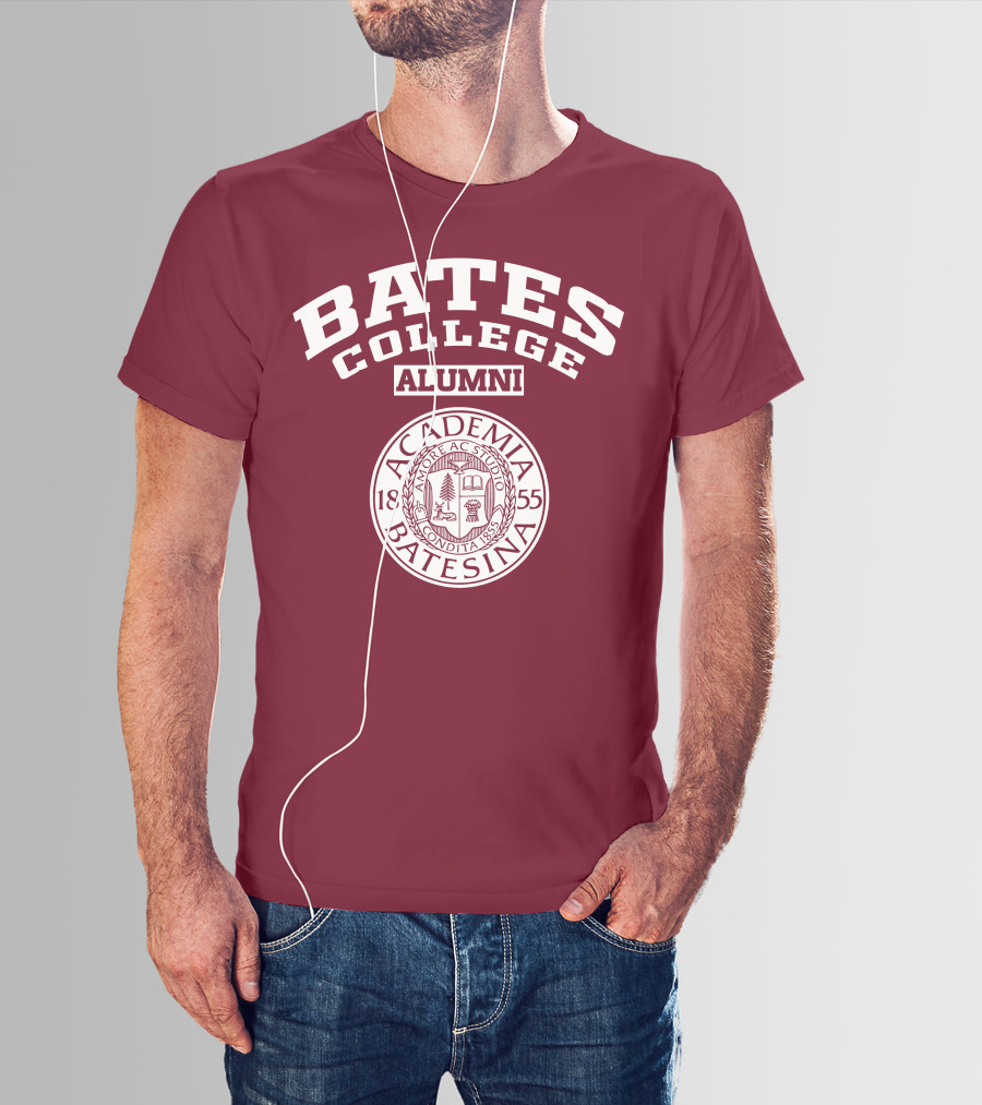 Bates College Alumni Academia Batesina 1855 T-Shirt