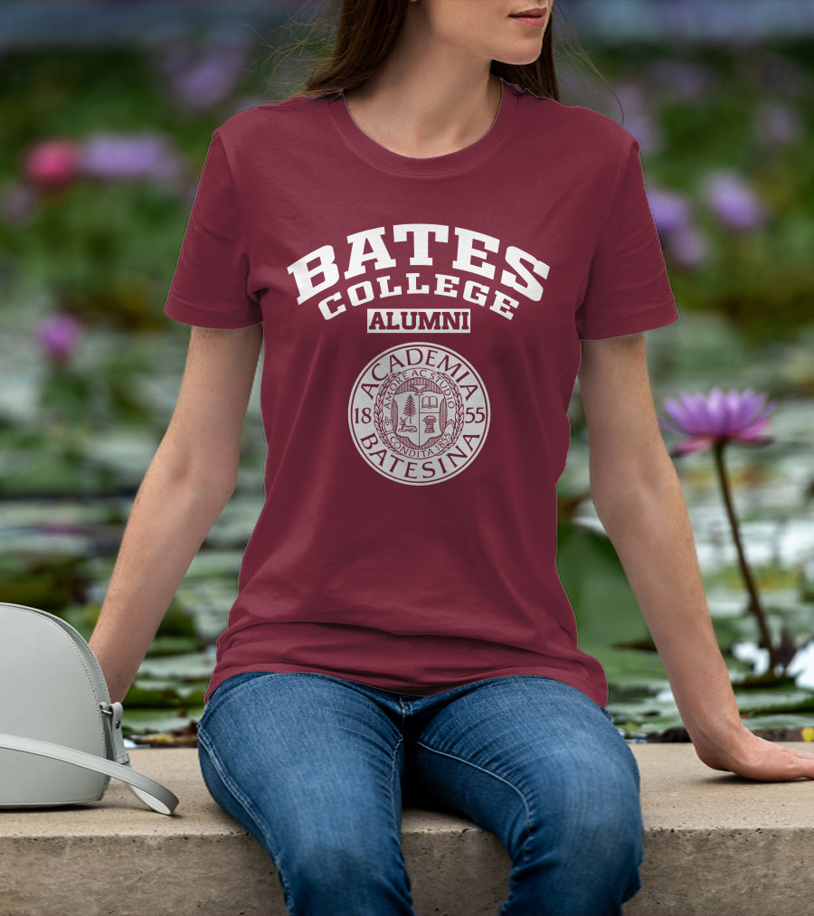 Bates College Alumni Academia Batesina 1855 T-Shirt