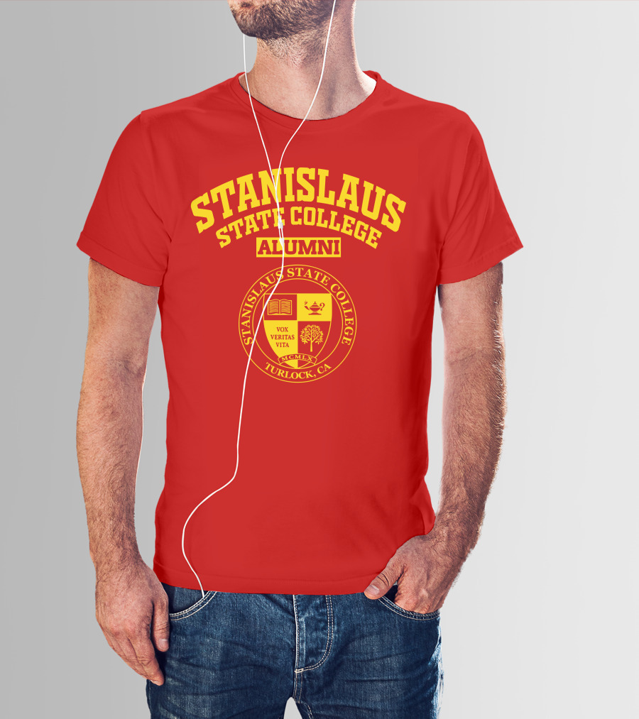Stanislaus State College Alumni Seal Turlock CA Vox Veritas Vita T-Shirt