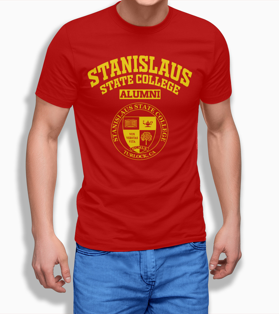 Stanislaus State College Alumni Seal Turlock CA Vox Veritas Vita T-Shirt