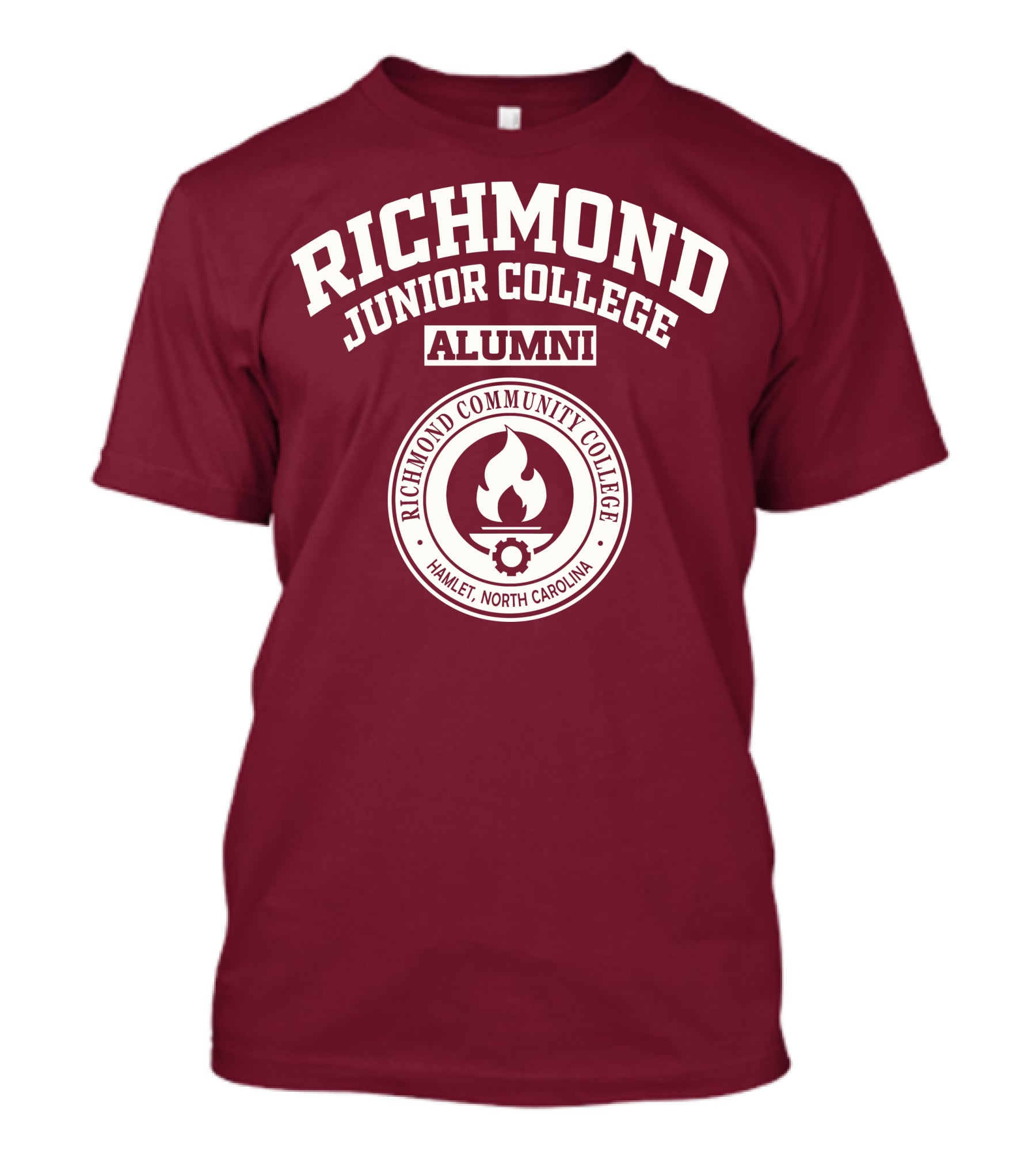 Richmond Junior College Alumni Richmond Community College Hamlet North Carolina T-Shirt