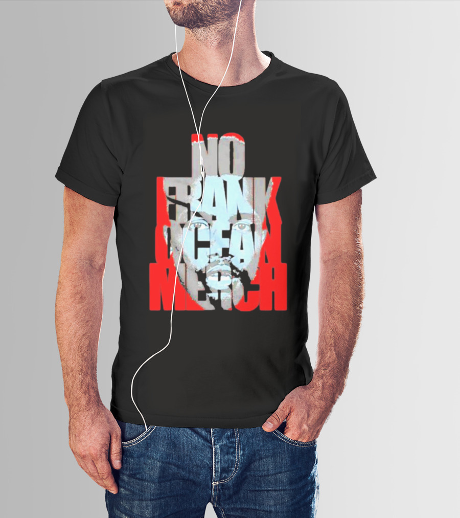 No Frank Ocean Merch Bold Text Face T-Shirt