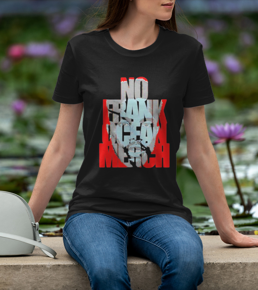 No Frank Ocean Merch Bold Text Face T-Shirt