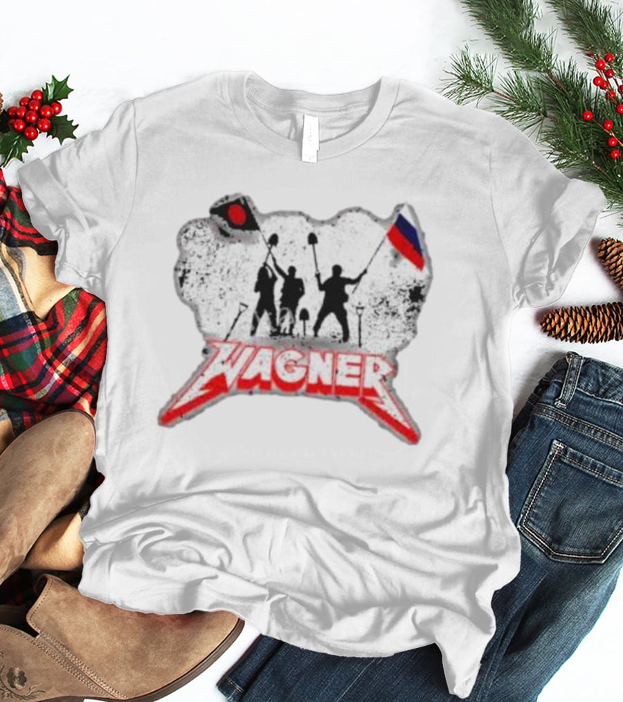 Wagner Militants Raising Flags With Shovels Iconic T-Shirt