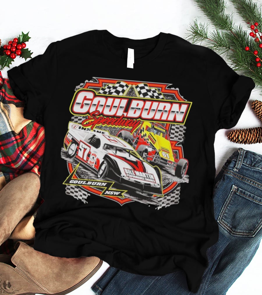 Goulburn Speedway Bill Martin Motorsport Goulburn NSW Racing Cars T-Shirt