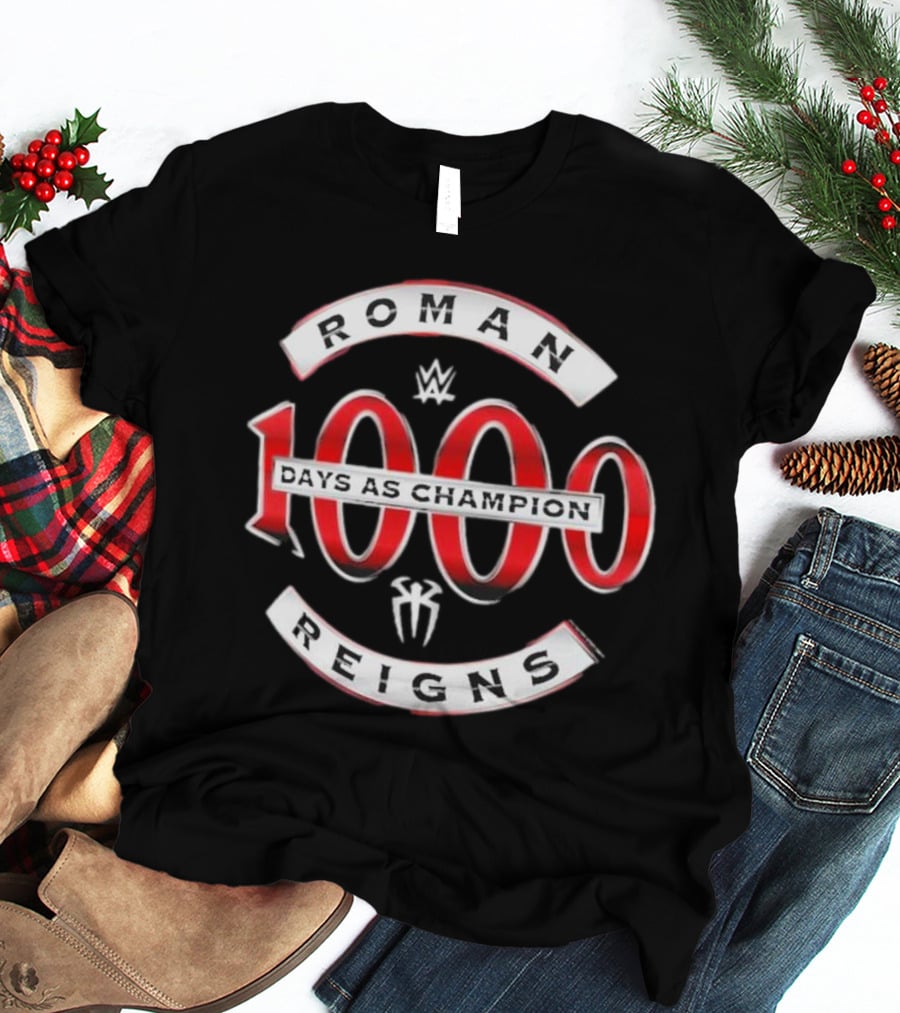 Roman Reigns 1000 Days As Champion WWE T-Shirt
