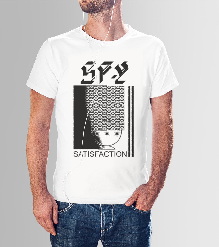 Spy Satisfaction Patterned Mask T-Shirt